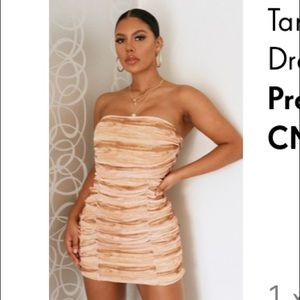 Brown colorful dress